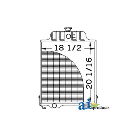 A & I Products Radiator (w/o Oil Cooler) 33.25" x24" x7.5" A-AT48171